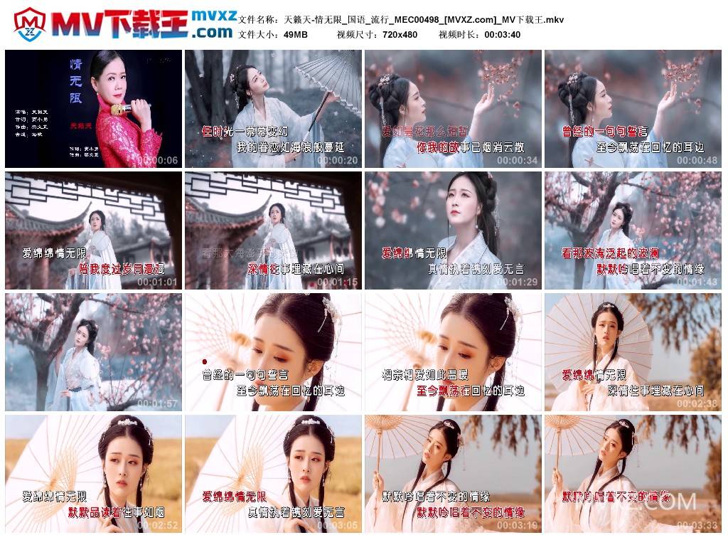 天籁天-情无限_国语_流行_MEC00498